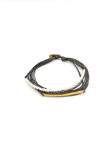 Bracelet with black string...