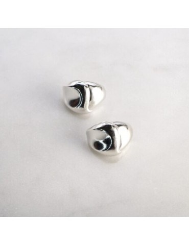 Ασημένια Μοντέρνα Σκουλαρίκια.