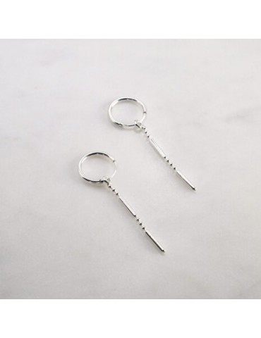 Ασημένια Σκουλαρίκια.