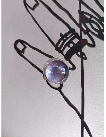 Silver Ring with colorful...