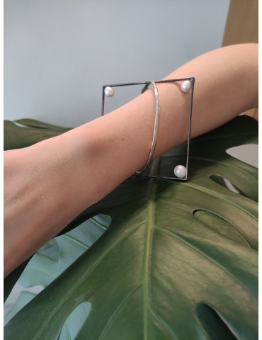 Silver Bracelet with 4...