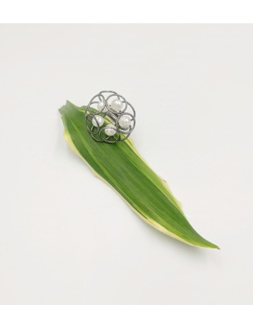 Silver Ring with freshwater...