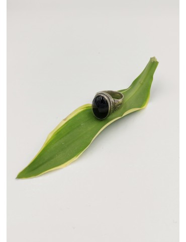 Silver Ring with gemstone.
