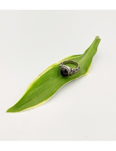 Silver Ring with gemstone.