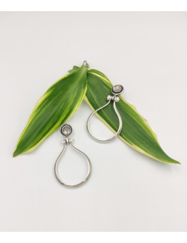 Silver Earrings with...