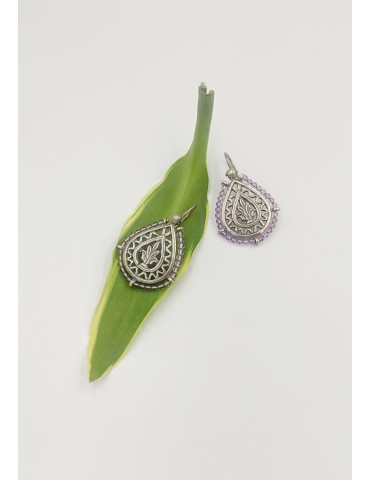Silver Earrings with...