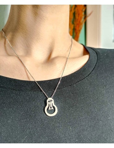 Silver Necklace.