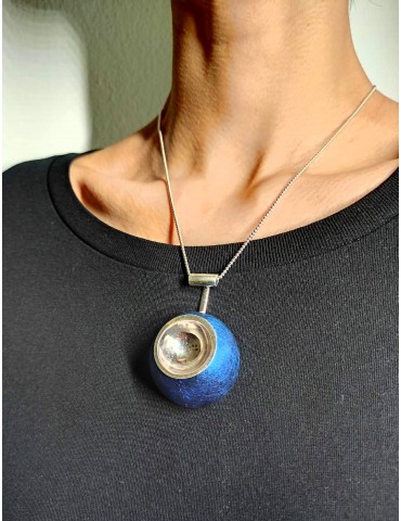 Silver-Τitanium Necklace.