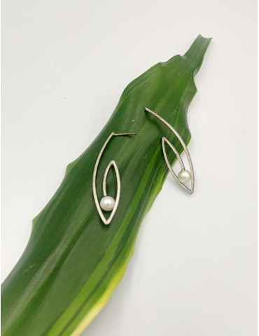 Silver Earrings with...