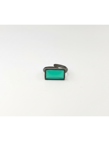 Silver Goldplated Ring with...