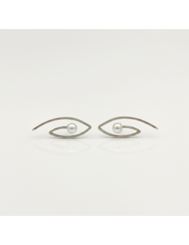 Silver Earrings with...
