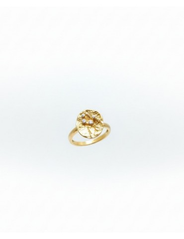 Silver Goldplated Ring.