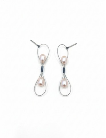 Silver Earrings with...