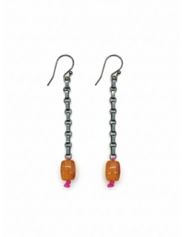 Silver Earrings with stones.