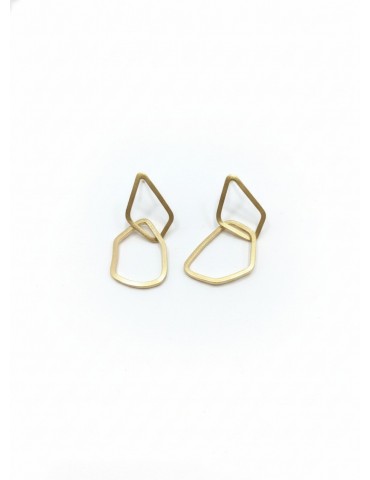 Silver goldplated earrings.