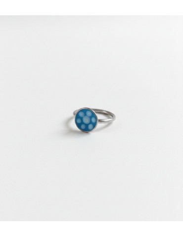 Silver Ring with Enamel.
