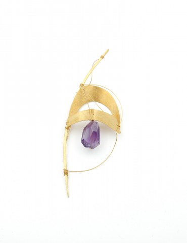 Gold plated Silver Pin.